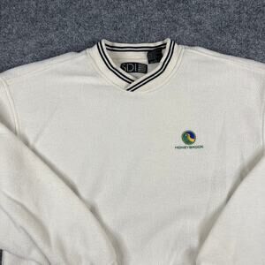 SIDI Sweatshirt Mens Size L Cream Honeybrook Crewneck Vintage Casual